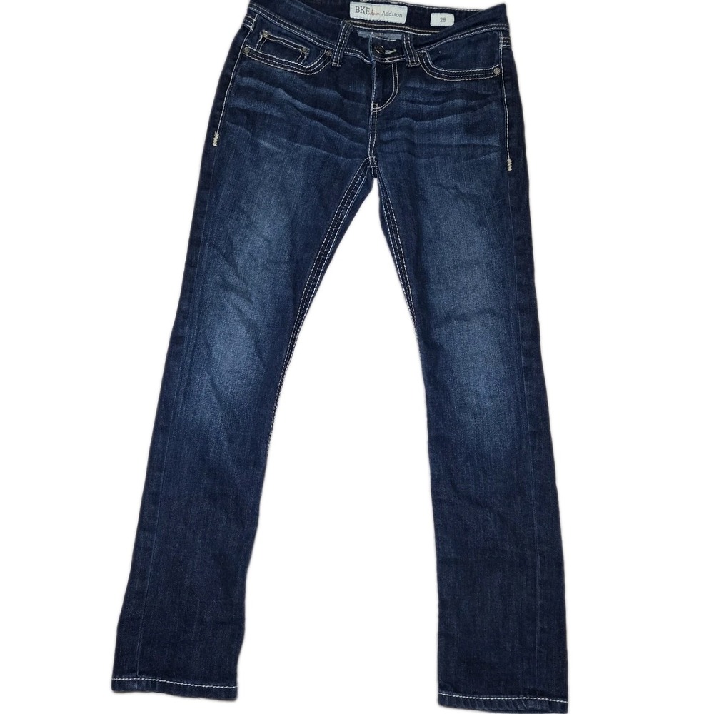 BKE Addison Bootcut Jeans Women's Size 28 Dark Wash Mid Rise Stretch Denim